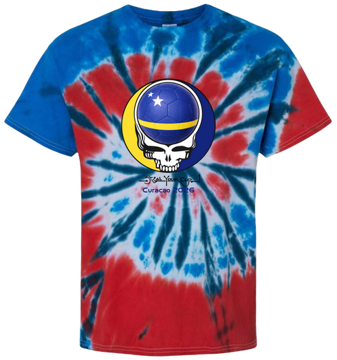 Curacao FIFA World Cup Stealie Tie-Dye T-Shirt