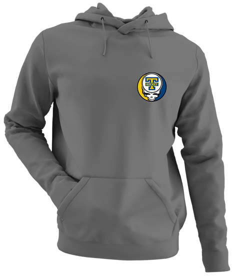Trinity Hockey - Premium Grateful Dead Left Chest Hoodie - Charcoal