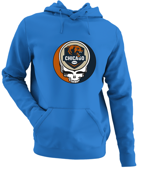 Chicago Football - Premium Grateful Dead Hoodie - Royal - 5