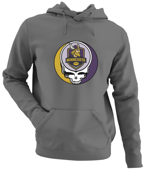 Minnesota Football - Premium Grateful Dead Hoodie - Charcoal - 8