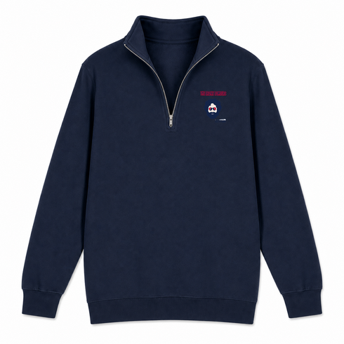 Bronx Bombers Jerry - Life is dead.® Yankees - Premium Grateful Dead Quarter-Zip Pullover - Navy - 4