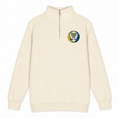 Trinity Hockey - Premium Grateful Dead Quarter-Zip Pullover - Sand - 1