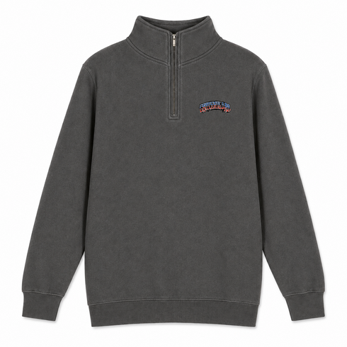 Grateful Dad - Premium Grateful Dead Quarter-Zip Pullover - Charcoal - 5