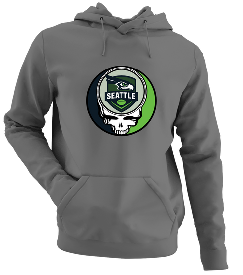 Seattle Football - Premium Grateful Dead Hoodie - Charcoal - 8