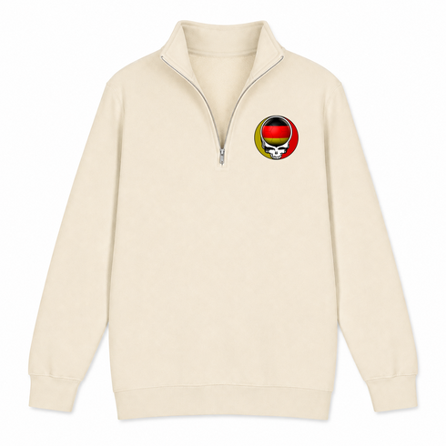 German FIFA World Cup - Premium Grateful Dead Quarter-Zip Pullover - Sand - 2