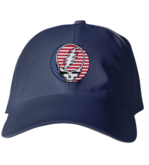 Stars and Stripes Stealie Dad Hat