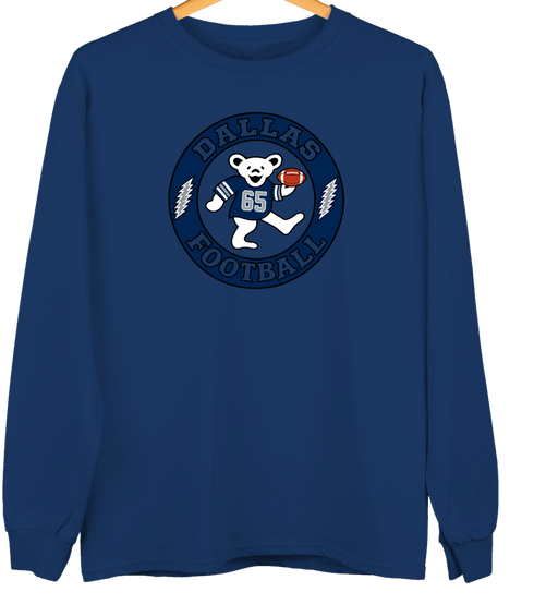 Dallas Football Dancing Bear Premium Crewneck — Dallas Cowboys — Navy