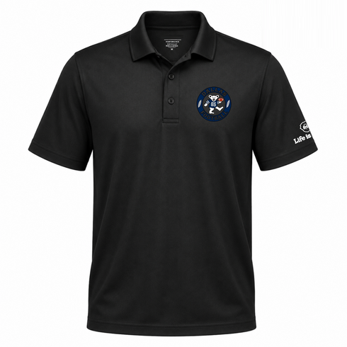 Dallas Football Dancing Bear Premium Polo — Dallas Cowboys — Black