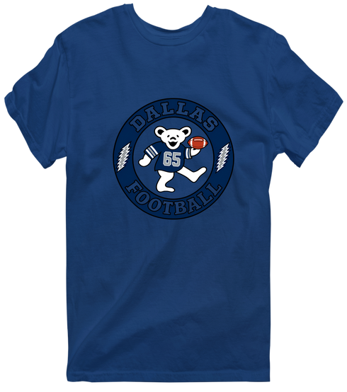 Dallas Football Dancing Bear Premium T-Shirt — Dallas Cowboys — Navy