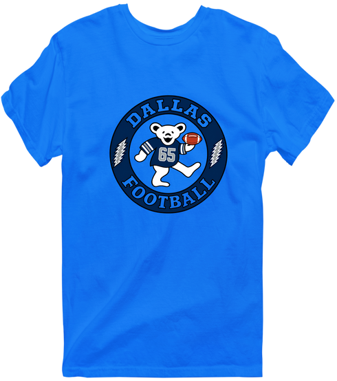 Dallas Football Dancing Bear Premium T-Shirt — Dallas Cowboys — Royal
