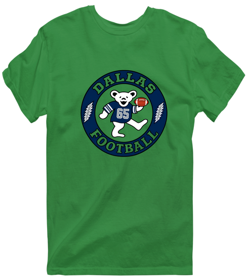 Dallas Football Dancing Bear Premium T-Shirt — Dallas Cowboys — Irish Green