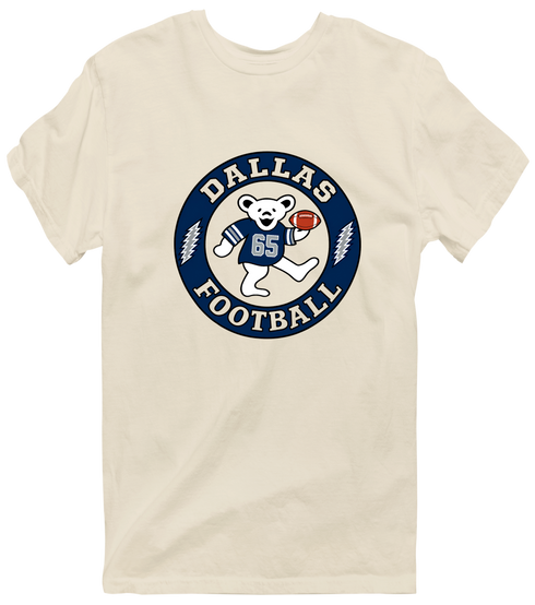 Dallas Football Dancing Bear Premium T-Shirt — Dallas Cowboys — Sand