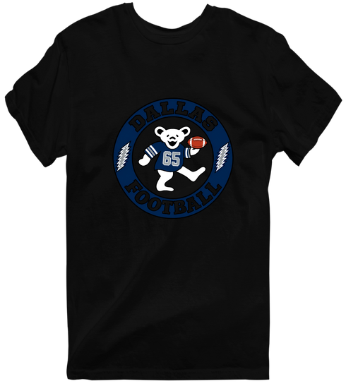 Dallas Football Dancing Bear Premium T-Shirt — Dallas Cowboys — Black