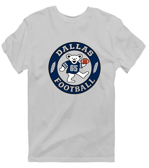 Dallas Football Dancing Bear Premium T-Shirt — Dallas Cowboys — Sport Grey
