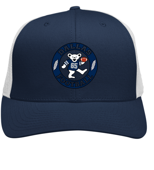 Dallas Football Dancing Bear Premium Trucker Cap — Dallas Cowboys — Navy/White