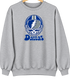 Dallas Helmet Stealie Premium Unisex Crewneck — Dallas Cowboys — Sport Grey