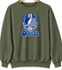Dallas Helmet Stealie Premium Unisex Crewneck — Dallas Cowboys — Military Green