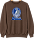 Dallas Helmet Stealie Premium Unisex Crewneck — Dallas Cowboys — Brown