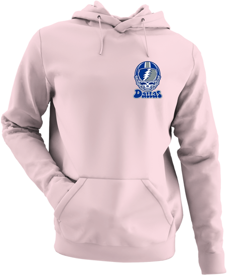 Dallas Helmet Stealie Premium Unisex Hoodie — Dallas Cowboys — Light Pink