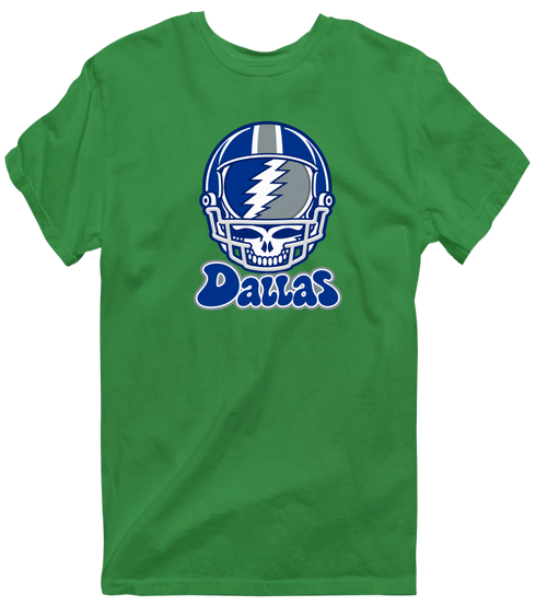Dallas Helmet Stealie Premium Unisex T-Shirt — Dallas Cowboys — Irish Green