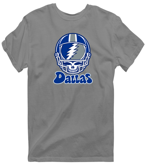Dallas Helmet Stealie Premium Unisex T-Shirt — Dallas Cowboys — Dark Heather