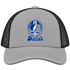 Dallas Helmet Stealie Premium Unisex Trucker Cap — Dallas Cowboys — Heather Grey/Black
