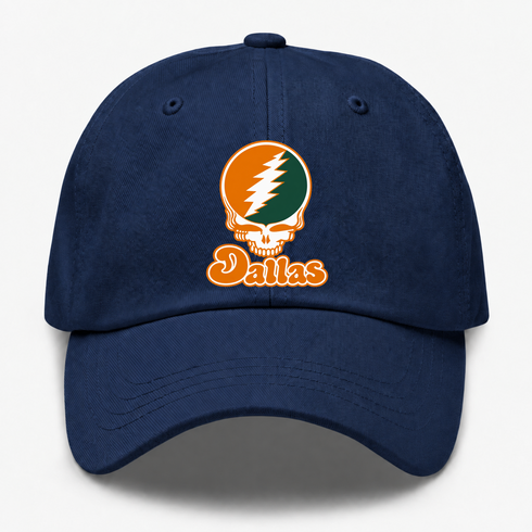 Dallas Stealie Premium Unisex Dad Hat — Design: Texas at Dallas The University of — Navy