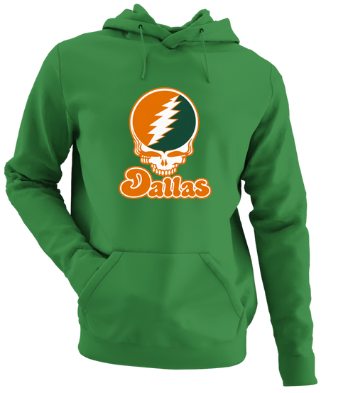 Dallas Stealie Premium Unisex Hoodie — Design: Texas at Dallas The University of — Irish Green