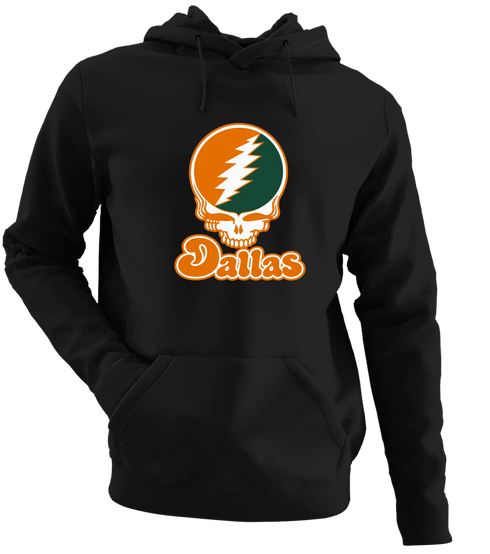 Dallas Stealie Premium Unisex Hoodie — Design: Texas at Dallas The University of — Black