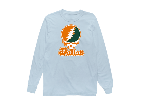 Dallas Stealie Premium Unisex Long-Sleeve — Design: Texas at Dallas The University of — Chambray
