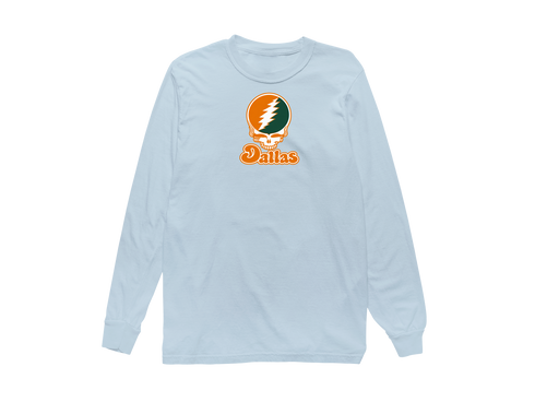 Dallas Stealie Premium Unisex Long-Sleeve — Design: Texas at Dallas The University of — Chambray