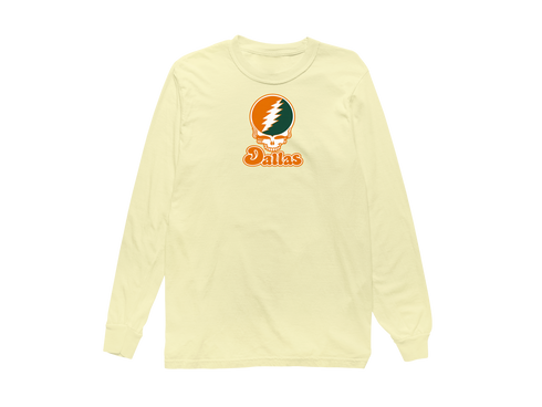 Dallas Stealie Premium Unisex Long-Sleeve — Design: Texas at Dallas The University of — Butter