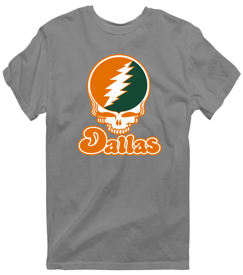 Dallas Stealie Premium Unisex T-Shirt — Design: Texas at Dallas The University of — Dark Heather