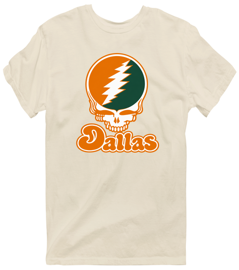 Dallas Stealie Premium Unisex T-Shirt — Design: Texas at Dallas The University of — Sand