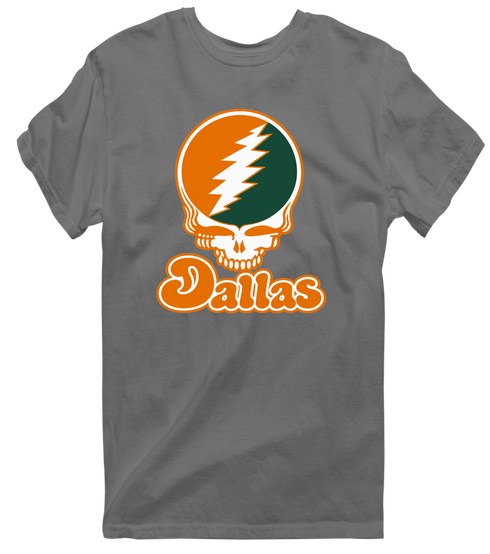 Dallas Stealie Premium Unisex T-Shirt — Design: Texas at Dallas The University of — Charcoal