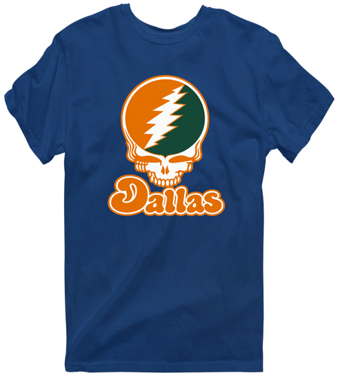 Dallas Stealie Premium Unisex T-Shirt — Design: Texas at Dallas The University of — Navy