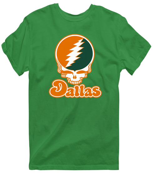 Dallas Stealie Premium Unisex T-Shirt — Design: Texas at Dallas The University of — Irish Green