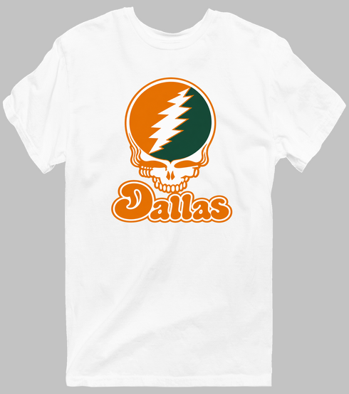 Dallas Stealie Premium Unisex T-Shirt — Design: Texas at Dallas The University of — White