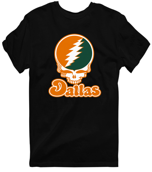 Dallas Stealie Premium Unisex T-Shirt — Design: Texas at Dallas The University of — Black