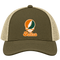 Dallas Stealie Premium Unisex Trucker Cap — Design: Texas at Dallas The University of — Moss/Khaki