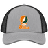 Dallas Stealie Premium Unisex Trucker Cap — Design: Texas at Dallas The University of — Heather Grey/Black