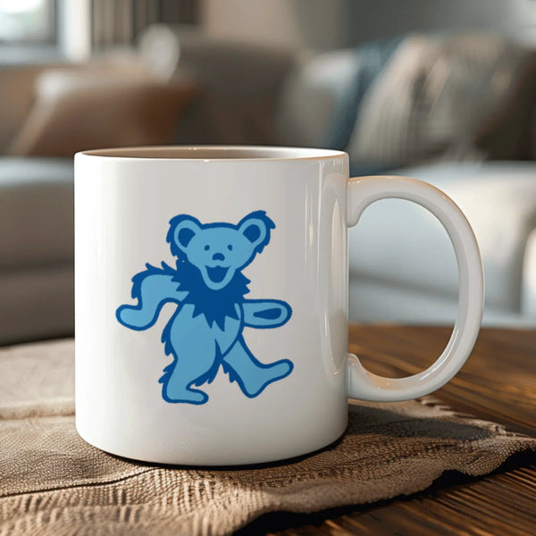 Grateful Dead - Blue Dancing Bear 15 Ounce Coffee Mug - StealieShop