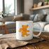 Grateful Dead - Orange Dancing Bear 15 Ounce Coffee Mug - StealieShop