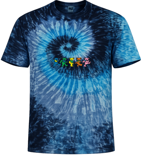 Dancing Bears Stealie Tie-Dye T-Shirt