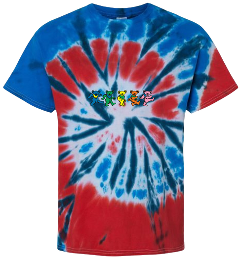 Dancing Bears Stealie Tie-Dye T-Shirt