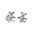 Grateful Dead - Dancing Bear Sterling Silver Semi Precious Post Earrings - StealieShop