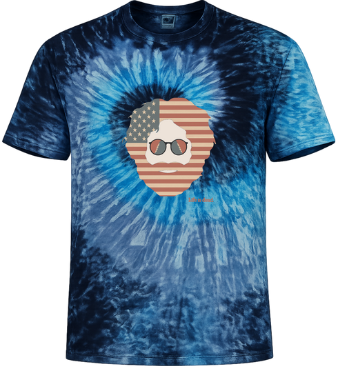 Stars & Stripes Jerry Life is dead. Tie-Dye T-Shirt