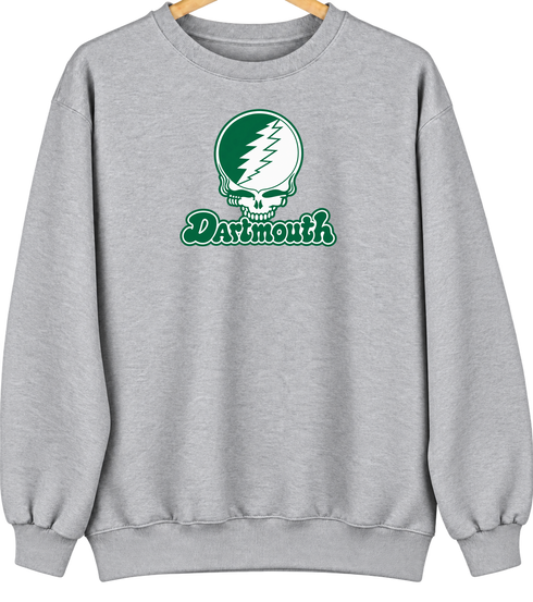 Dartmouth Stealie Premium Unisex Crewneck — Sport Grey