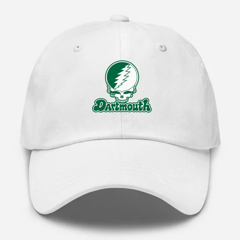 Dartmouth Stealie Premium Unisex Dad Hat — Design: Dartmouth College — White
