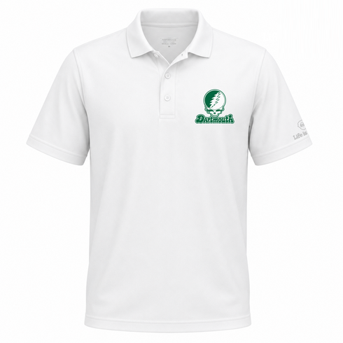 Dartmouth Stealie Premium Unisex Polo — Design: Dartmouth College — White